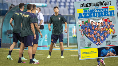 Euro 2020: Słynny dziennik wspiera reprezentację Włoch. "Wszyscy jesteśmy Azzurri!'