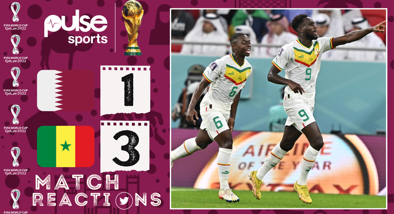 Social media reactions as Senegal defeat Qatar 3-1 