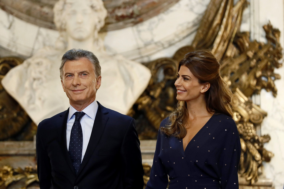 Juliana Awada z mężem Mauricio Macri