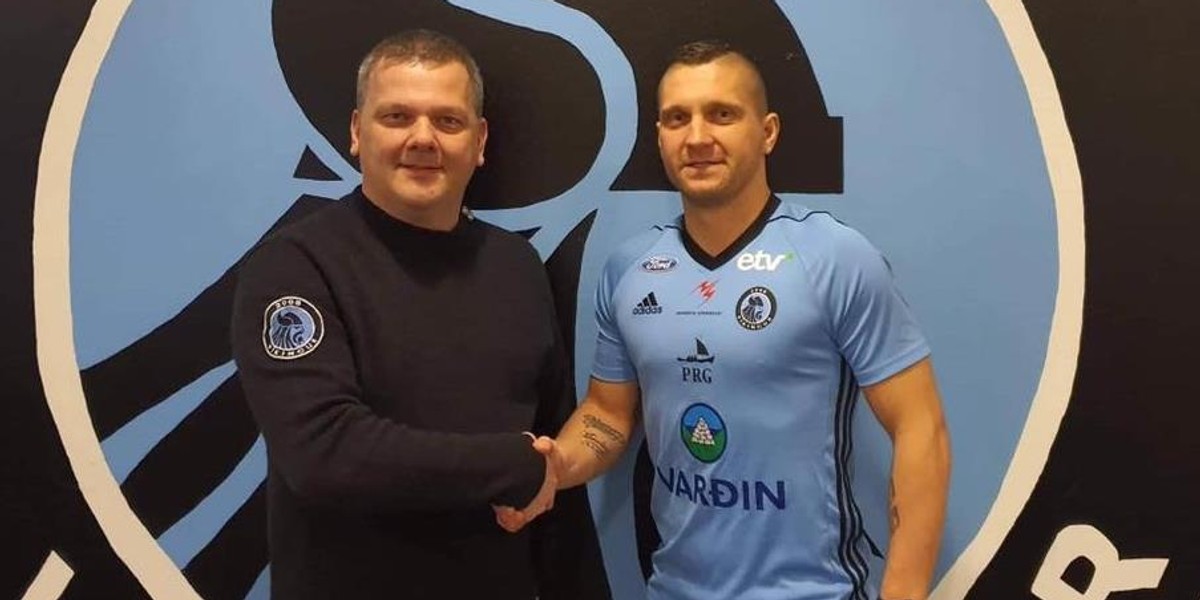 Lukasz Cieslewicz (P) w klubie Vikingor