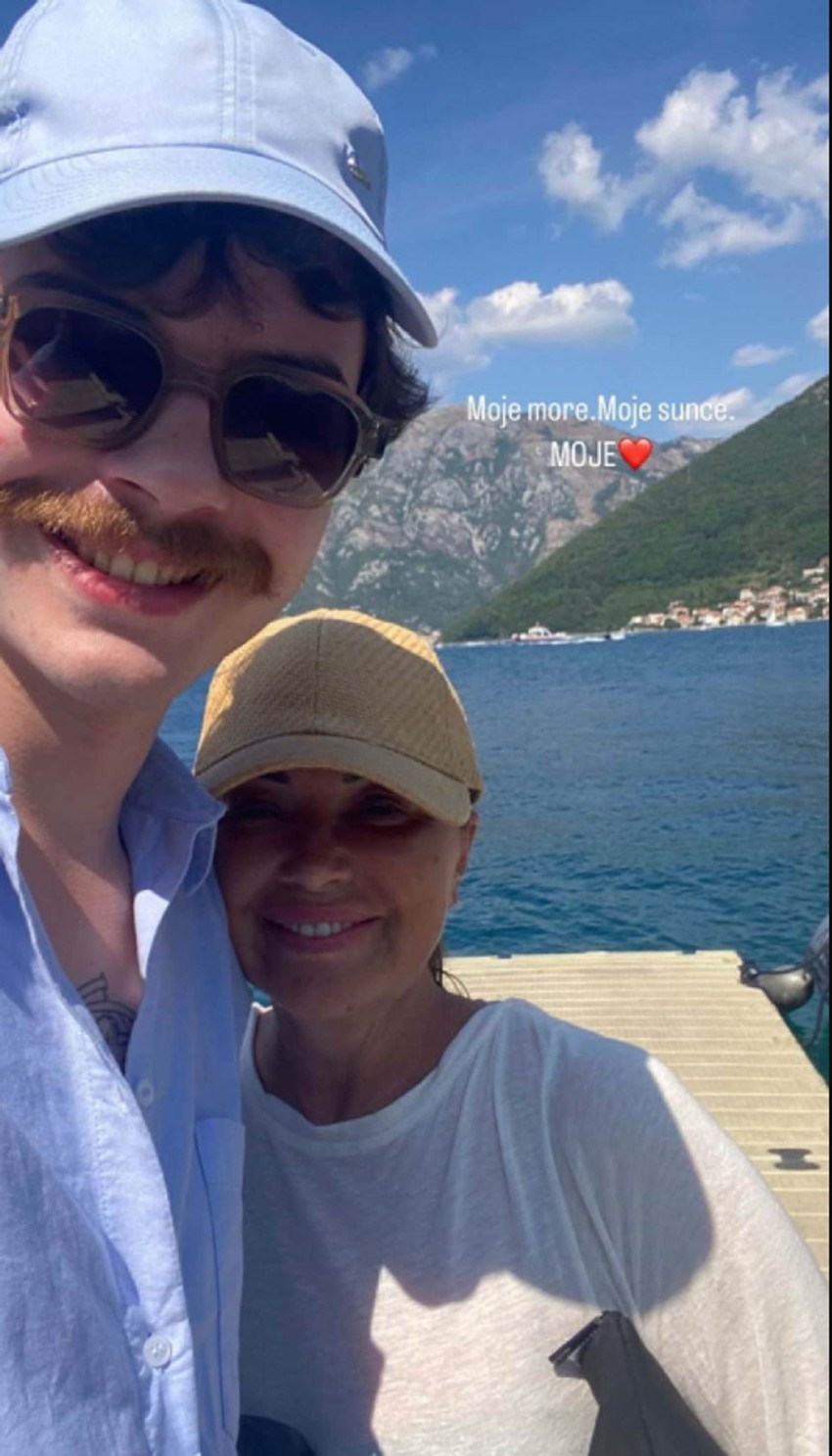 Dragana Katić na letovanju sa sinom