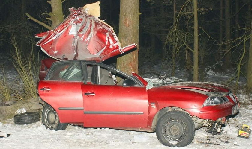 Samochód rozerwany na kawałki. Kierowca nie miał szans