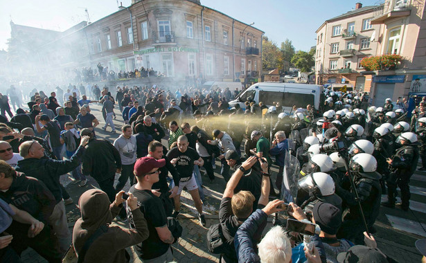 Lublin, starcia policji z narodowcami