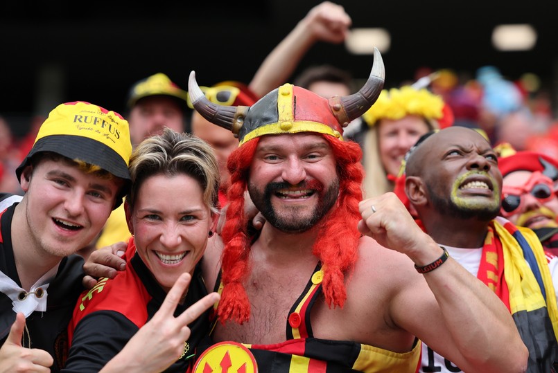 Kibice reprezentacji Belgii