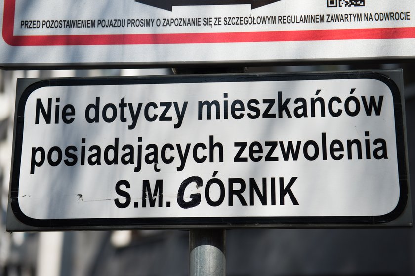 Parking tylko dla mieszkańców SM Górnik