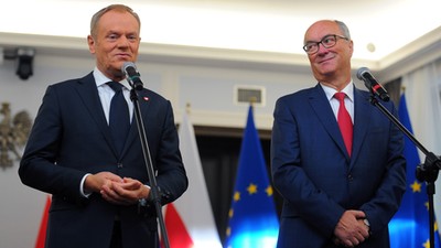 Premier Donald Tusk i lider Lewicy Włodzimierz Czarzasty