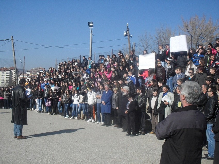 Protest učenika Poljoprivredne škole