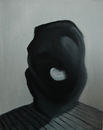 'Szkice do portretu 5', Cezary Bednarczyk, olej na płótnie, 50x40 cm