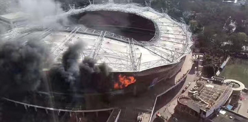 Stadion gwiazd stanął w płomieniach