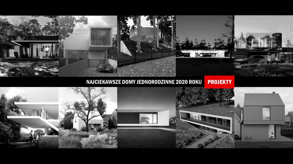 Najciekawsze projekty domów 2020 roku wg portalu Archinea