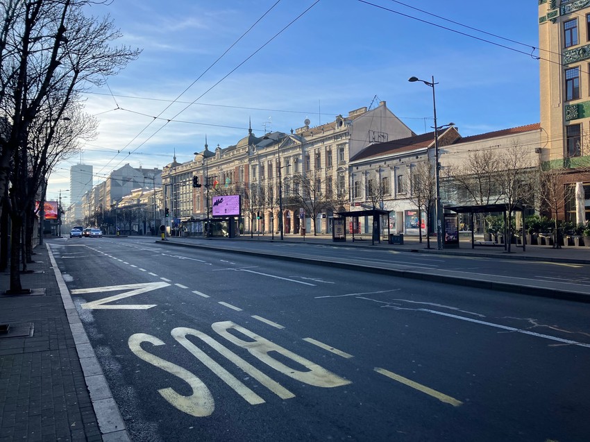 Beograd na božićno jutro