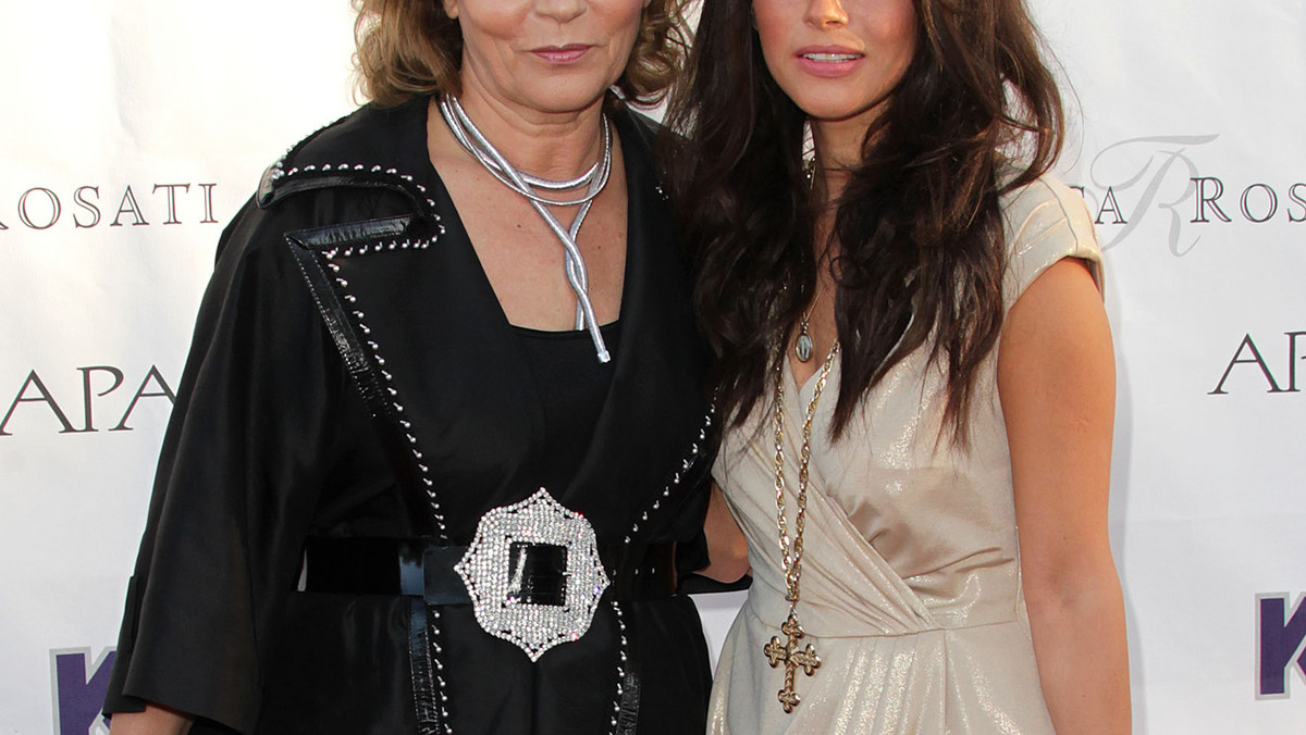 Teresa  Rosati z córką Weroniką na Beverly Hills Fashion Festival