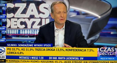 Stan Piaseckiego mógł lekko zaniepokoić widzów TVN24. "Przepraszam..."