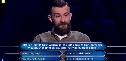 „Milionerzy” – Sebastian rzucał monetą, aby wybrać odpowiedź. Wygrał 125 tysięcy!