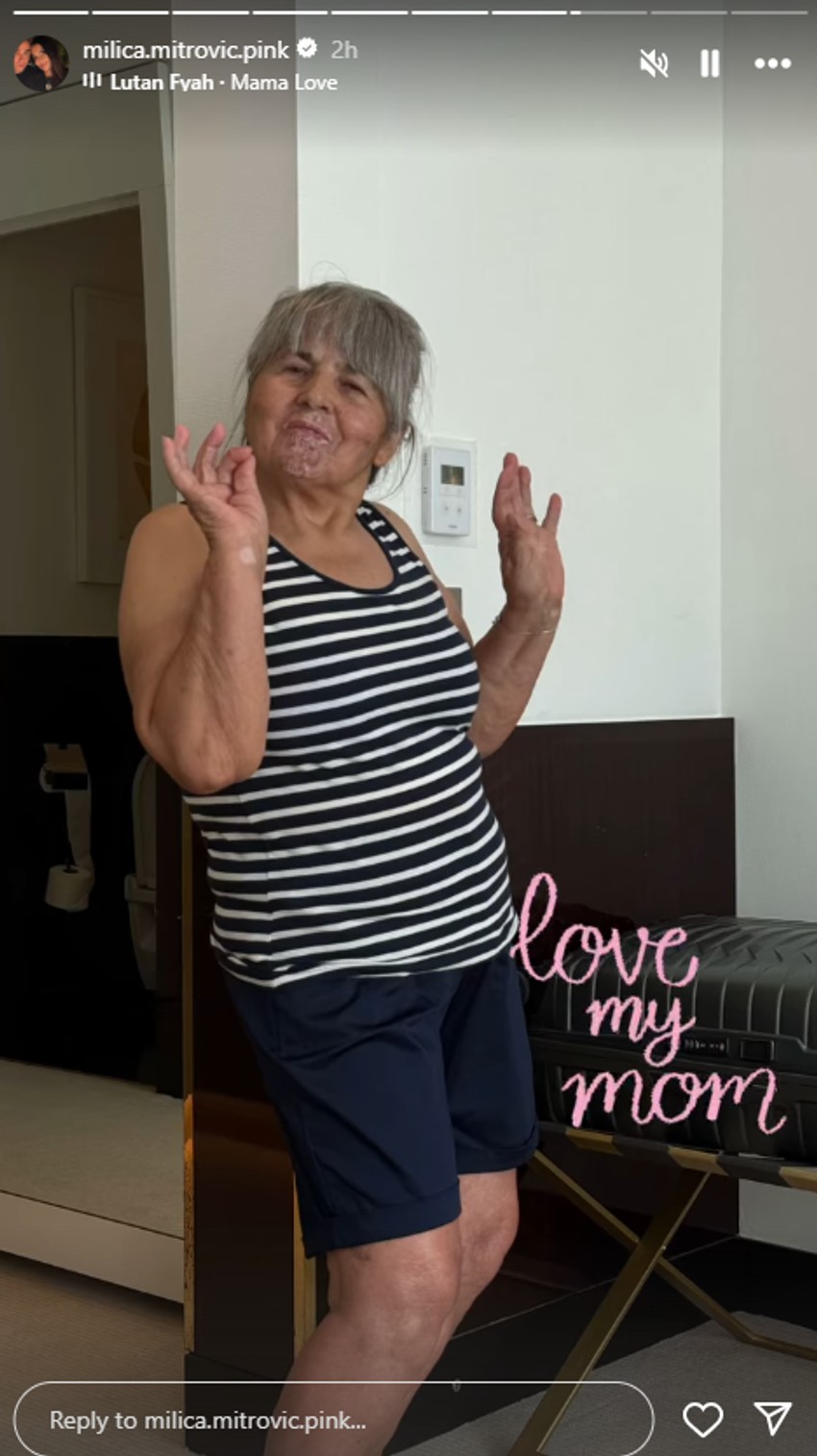 Milica Mitrović pokazala majku