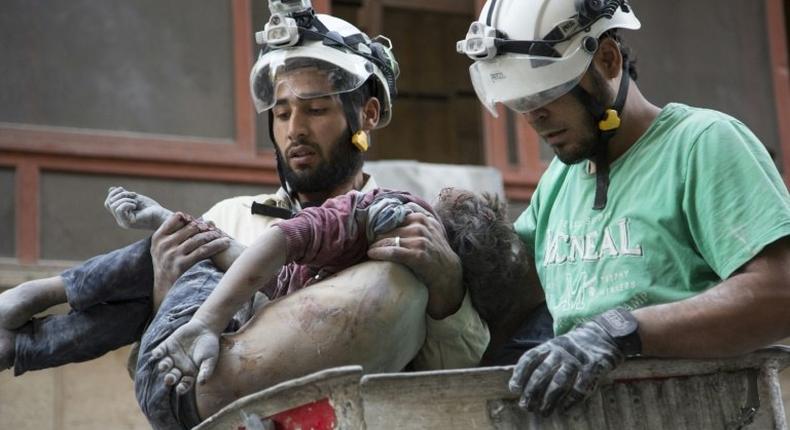 The White Helmets operate in rebel-held territory throughout Syria