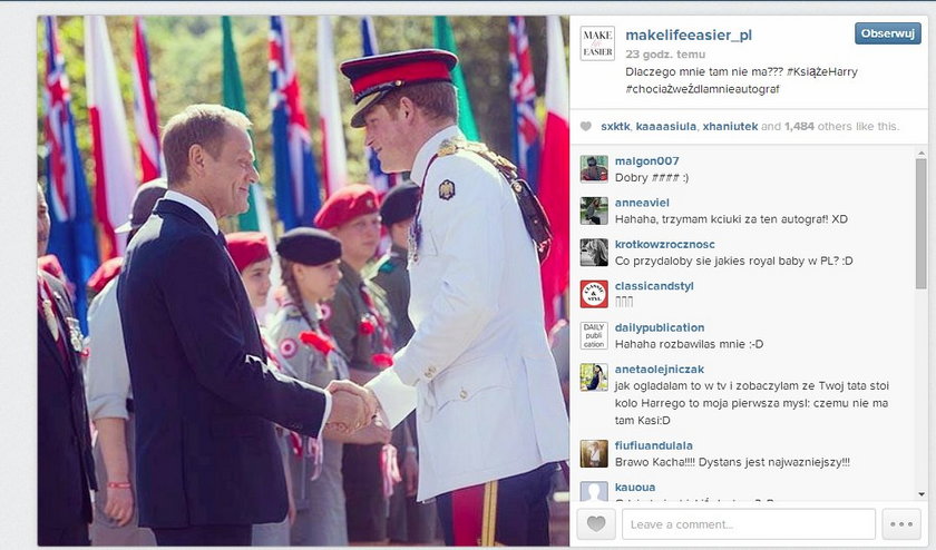 Zdjęcie Kasi Tusk na Instagramie