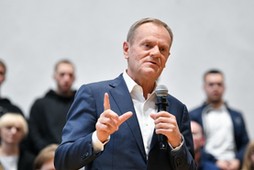 Przewodniczący Platformy Obywatelskiej Donald Tusk 