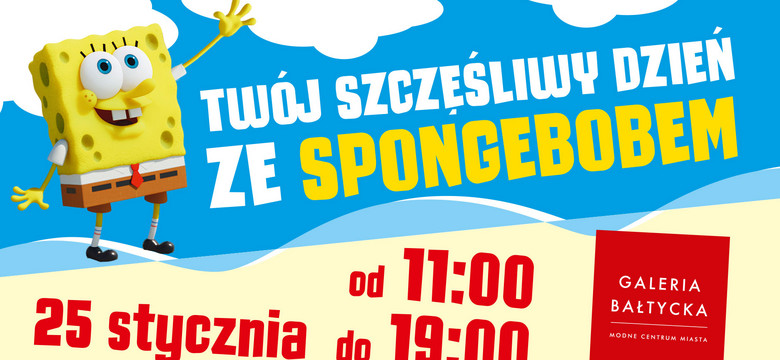 "SpongeBob: na suchym lądzie": przybij piątkę SpongeBobowi w Galerii Bałtyckiej