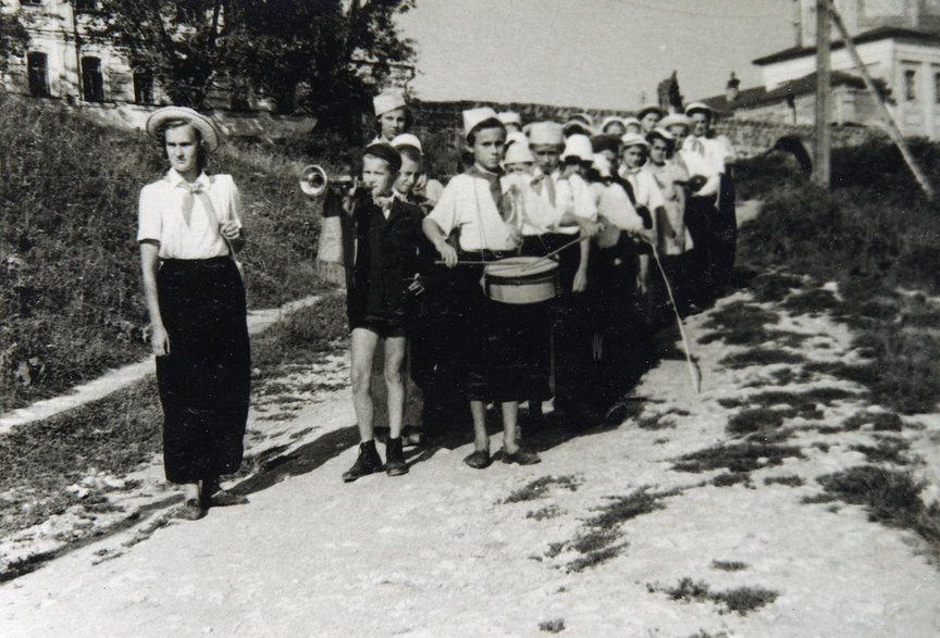 Radzieccy pionierzy w obozie "Artek" na Krymie, lata 30.