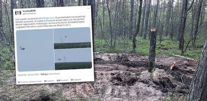 Dronem nagrał tajemniczy obiekt. Leciał nad miastem na zachód. To się rozbiło w lesie pod Bydgoszczą?