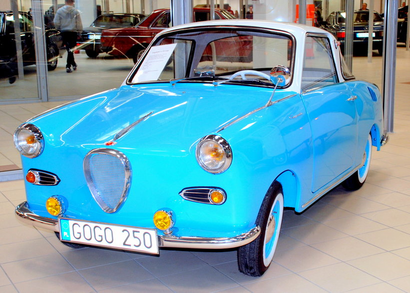 11.Wersja coupe samochodu Glas Goggomobil T250 z 1966 r.
