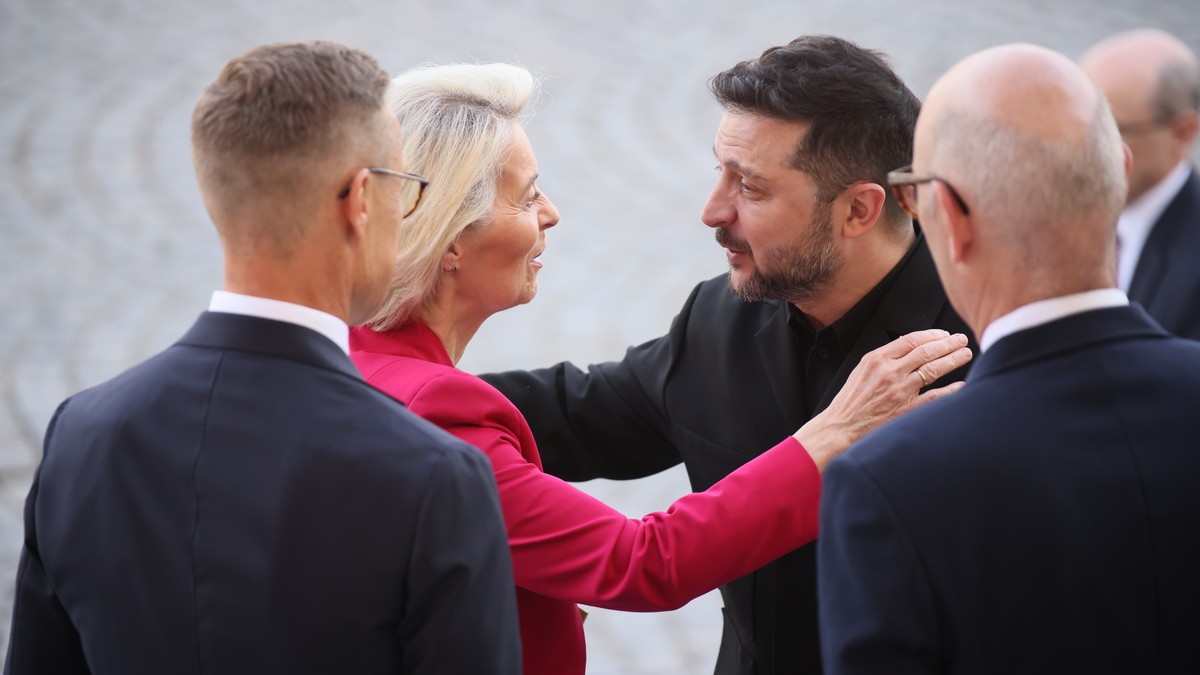 Ursula fon der Lajen i Volodimir Zelenski