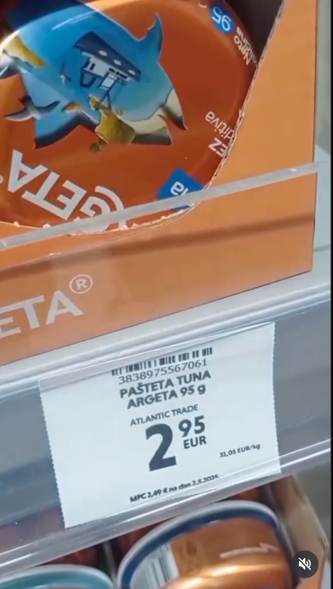 Anonym ukázal ceny v Chorvátsku. 
