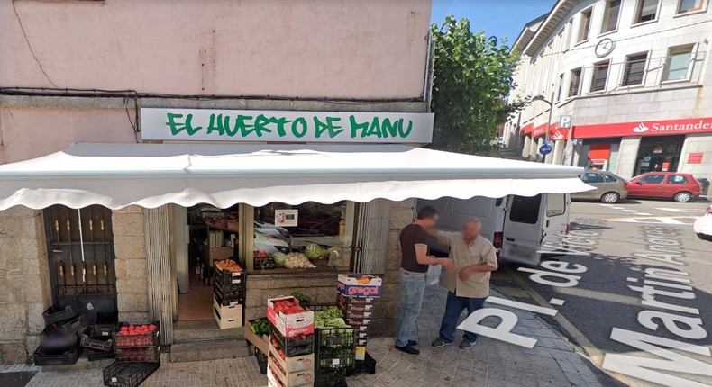 A Google Street View image of a grocery shop was used to pinpoint the location of Gioacchino Gammino.