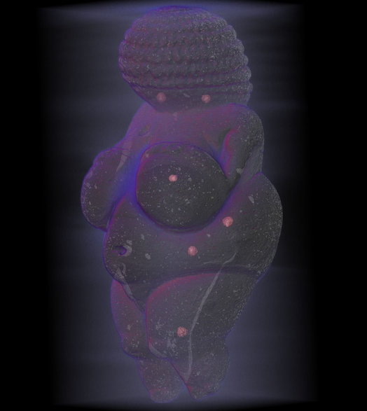 Wenus z Willendorfu podczas badań