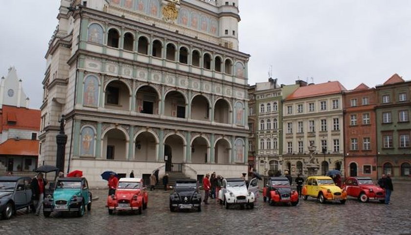 Klasyki francuskiej motoryzacji. Citroeny na Placu Wolności w Poznaniu