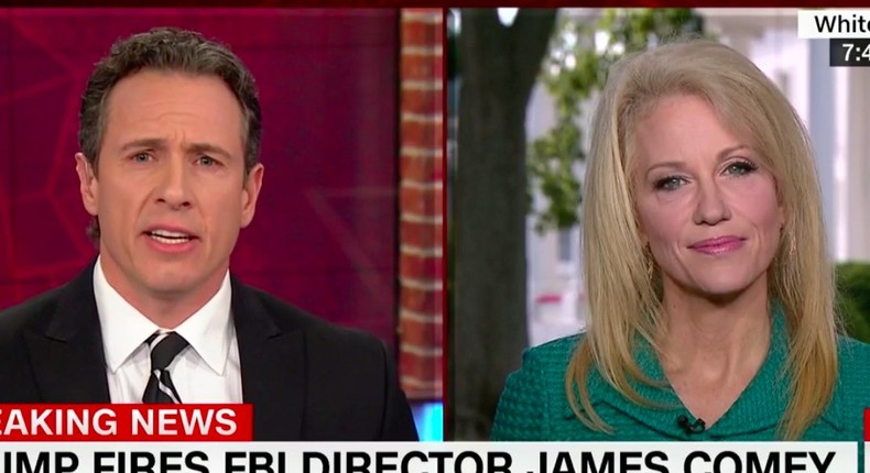 CNN's Chris Cuomo grilled White House counselor Kellyanne Conway on Wednesday.