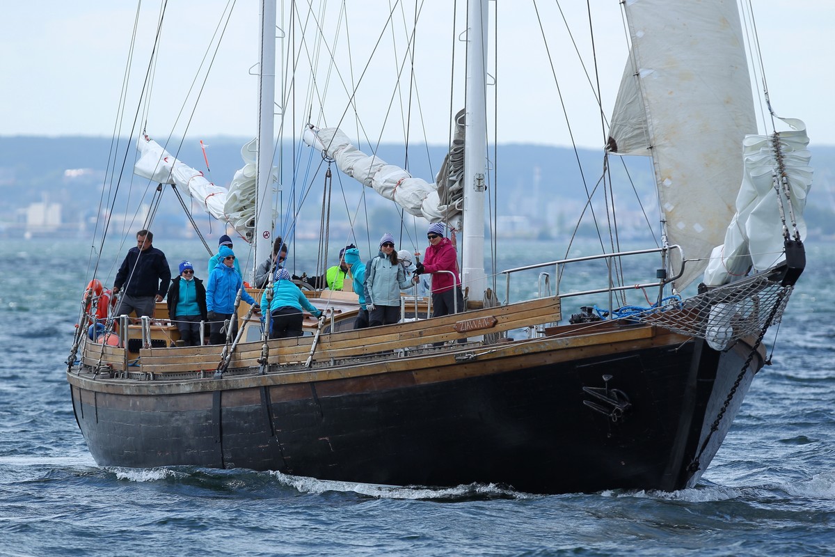 Jacht OnkoRejsu na morzu