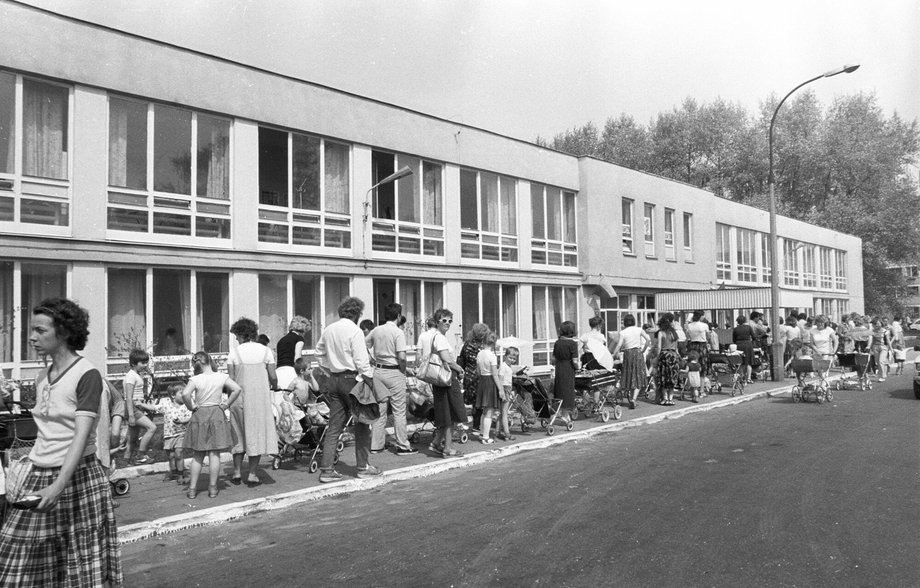 Kolejka po dawkę płynu Lugola - 30 kwietnia 1986 roku