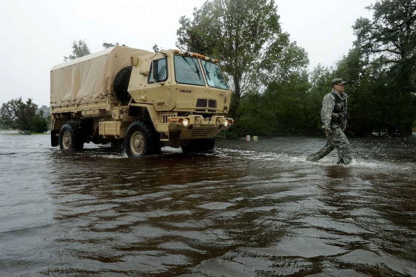 USA. Huragan Florence uderzył w Karolinę Północną