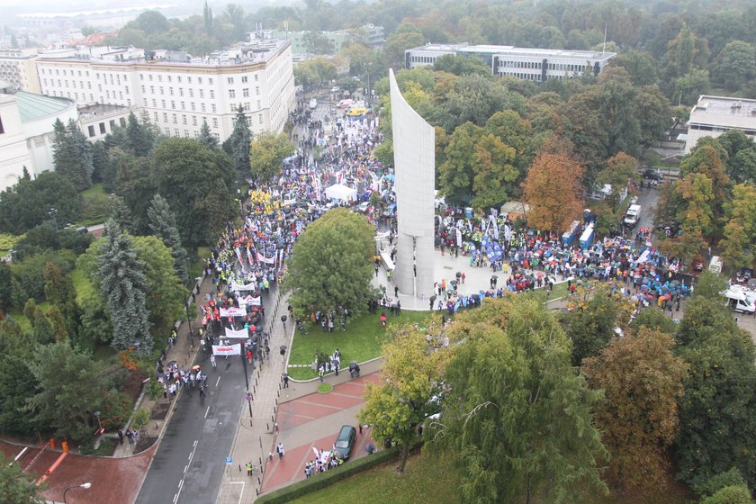 Protesty w Warszawie