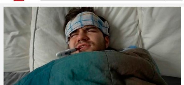 Przeziębiony mężczyzna to prawdziwe utrapienie [WIDEO]