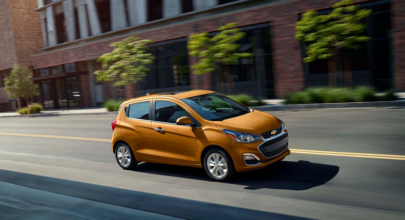 The Chevrolet Spark gets 33 mpg when factoring in city and highway driving combined