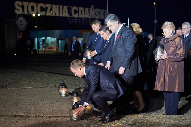 Prezydent Ukrainy PETRO POROSZENKO na Westerplatte