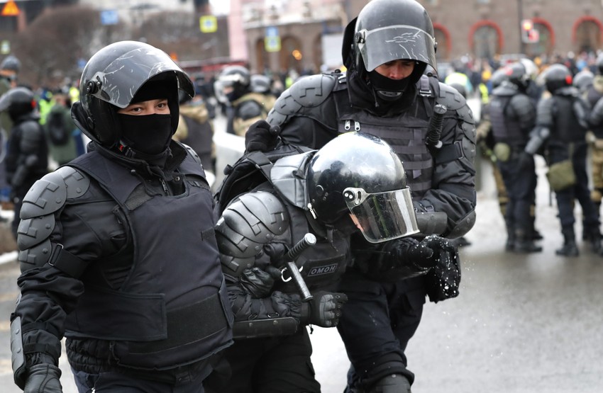 Protesti u Rusiji - Sankt Petersburg