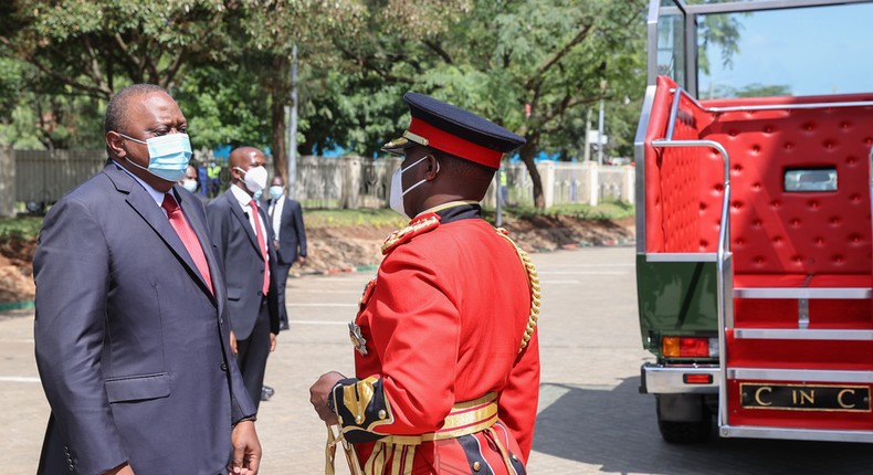 President Uhuru Kenyatta during the 2020 Jamhuri Day celebrations