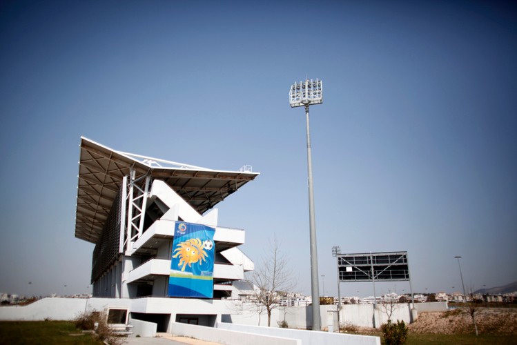 8 lat po Olimpiadzie w Grecji w 2004 r. Pusty sektor w kompleksie olimpijskim w Hellinikon niedaleko Aten.