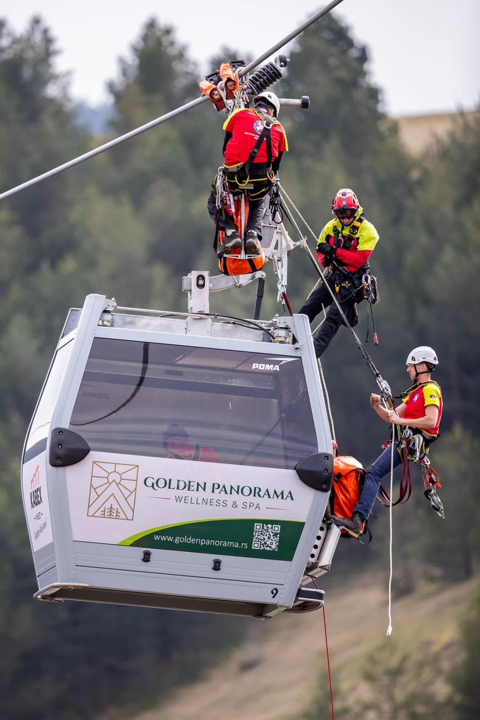 Taktičko spasavanje iz gondole  - pokazna vežba