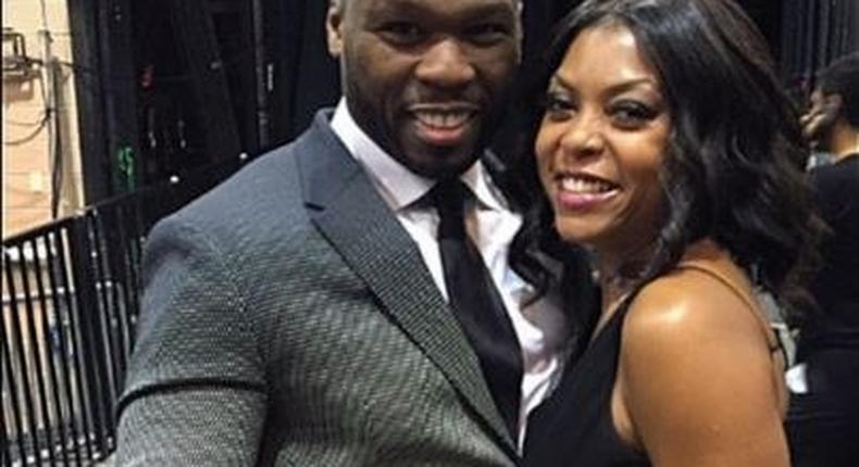 50 Cent and Taraji P. Henson at Billboard Music Awards 2015