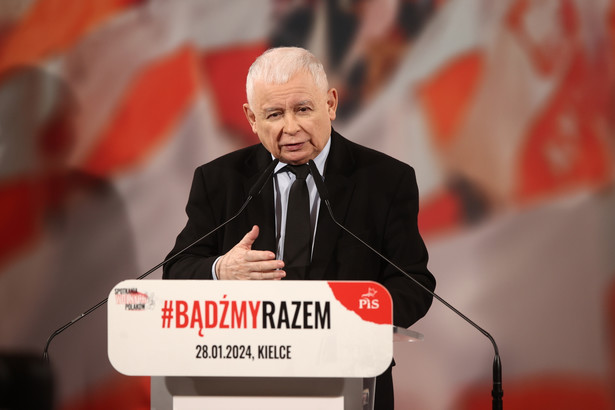 Jarosław Kaczyński w przemówieniu w Kielcach