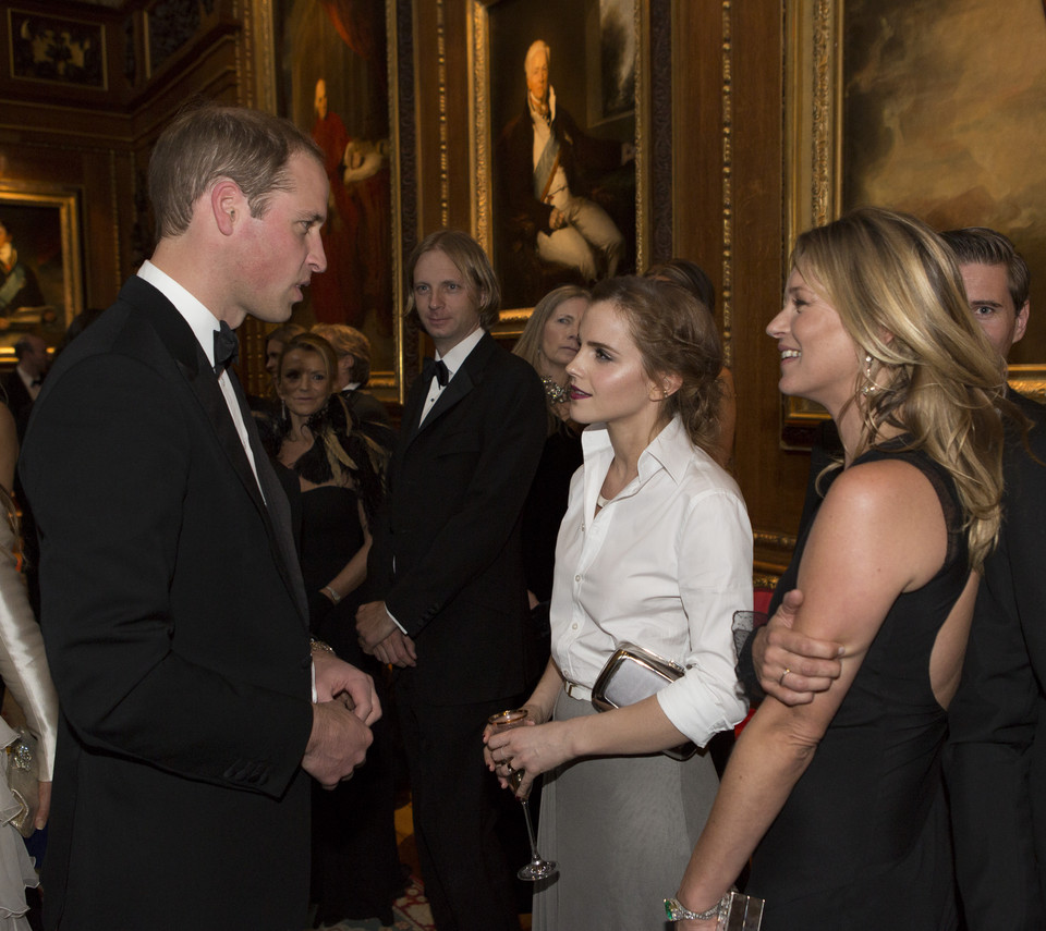 Książę William, Emma Watson i Kate Moss