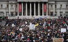 Protest przeciw zaostrzeniu restrykcji na ulicach Londynu