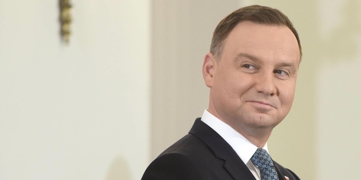 Prezydent w doskonałym nastroju! Złapał power po wecie