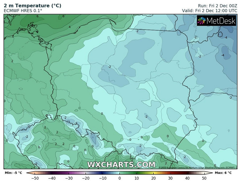 Przed nami chłodny dzień, gdzieniegdzie z całodobowym mrozem