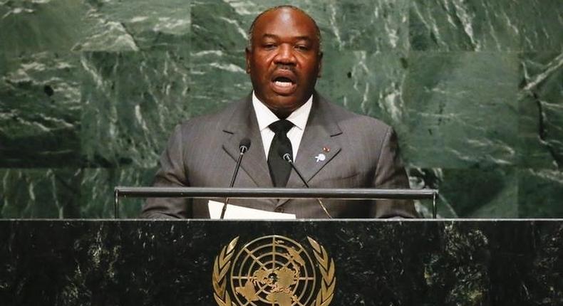 President Ali Bongo Ondimba of Gabon addresses a plenary meeting of the United Nations Sustainable Development Summit 2015 at the United Nations headquarters in Manhattan, New York September 26, 2015. REUTERS/Darren Ornitz